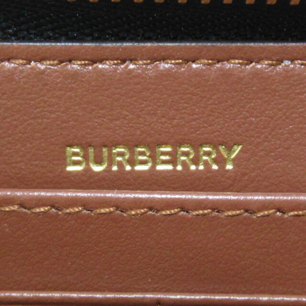 Burberry Beige Leather Round ELMORE Long Wallet - Picture 6 of 7